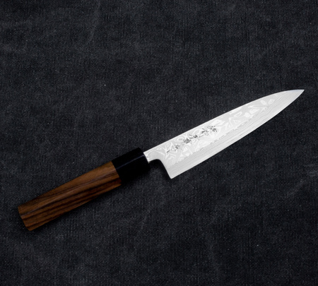 Hideo Kitaoka Shirogami Satin Nóż Kaisaki 15cm