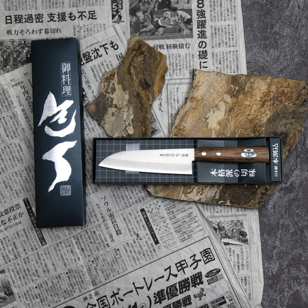 Kanetsune 1000 Shiro-2/SS Nóż Mini Santoku 14cm