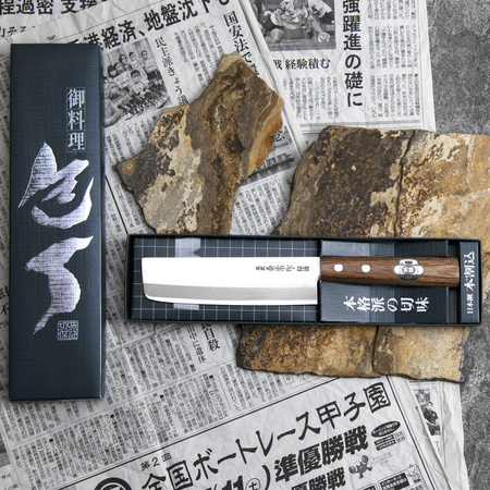 Kanetsune 1000 Shiro-2/SS Nóż mini Nakiri 13,5 cm