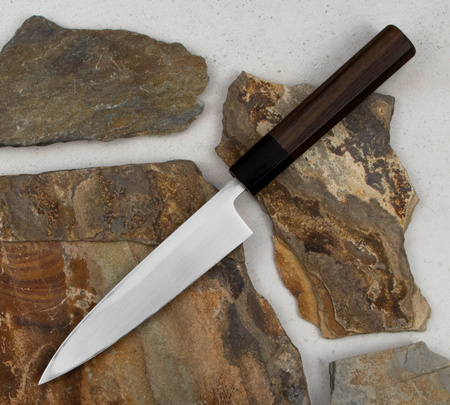 Hideo Kitaoka Shirogami Black Oktagon Nóż Kaisaki 15 cm