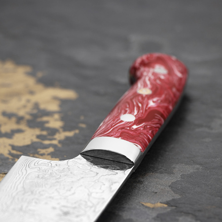 Takeshi Saji Red Turquoise R2 Nóż Santoku 18 cm