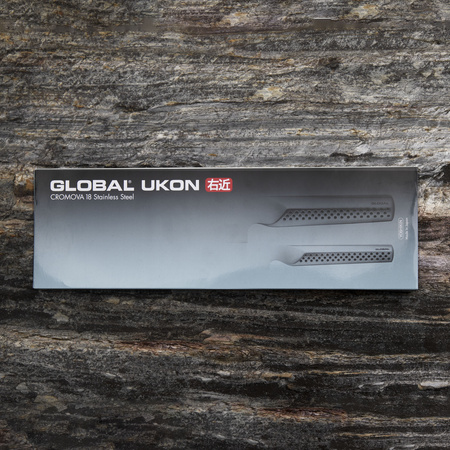 Global Ukon Zestaw Nóż Szef kuchni 20 cm + Nóż do obierania 9 cm