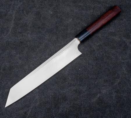 Hideo Kitaoka Shirogami Satin Nóż Kiritsuke 21 cm