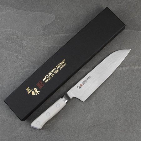 Mcusta Zanmai Classic Damascus VG-10 Corian Nóż Santoku 18cm