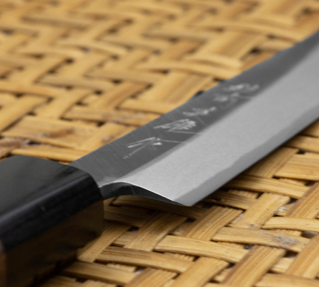 Hideo Kitaoka Shirogami Black Oktagon Nóż Matsuba 12 cm