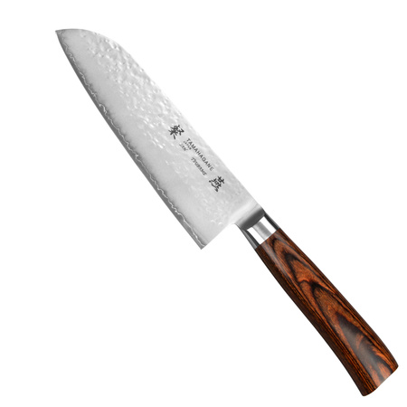 Tamahagane Tsubame Brown VG-5 Nóż Santoku 17,5 cm