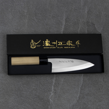 Satake Cutlery Mfg Shirogami#2 PRO Nóż Deba 15 cm