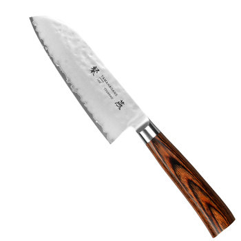 Tamahagane Tsubame Brown VG-5 Nóż Santoku 12cm