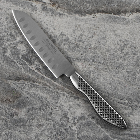 Nóż Mini Santoku 11 cm żłobiony | Global GS-57