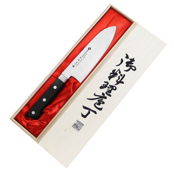 Satake Noushu Nóż Santoku 17cm w drewnianym pudełku