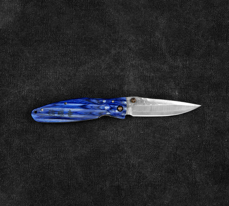 Mcusta Sengoku Blue Pakka Damascus VG-10 8,6 cm