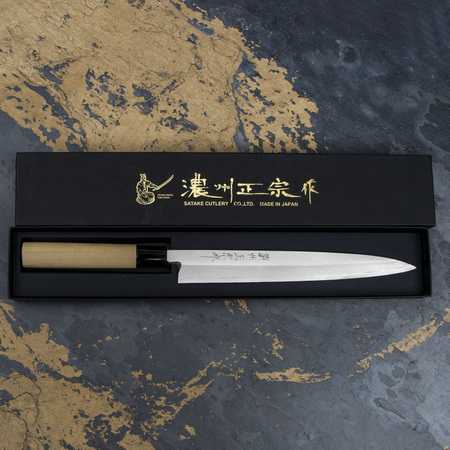 Satake Cutlery Mfg Shirogami#2 PRO Nóż Yanagiba 24 cm