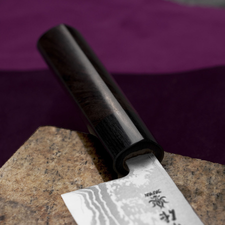 Kanetsune Zen-Bokashi Aogami#2 Nóż Santoku 16,5 cm