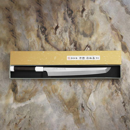 Sakai Takayuki Kageuchi Honyaki Shirogami#2 Nóż Sakimaru Yanagiba 30 cm