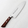 Satake Unique Shirogami Nóż Santoku 17cm w drewnianym pudełku