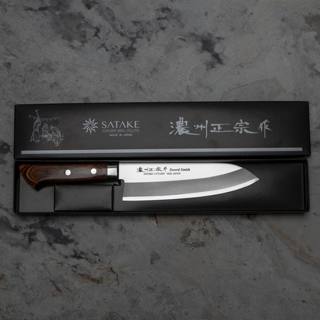 Satake Cutlery Mfg Unique AUS-8 Nóż Santoku 17 cm