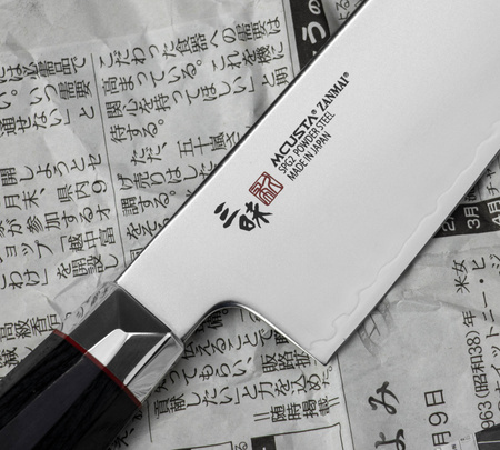 Mcusta Zanmai Revolution SPG2 Nóż Santoku 18cm