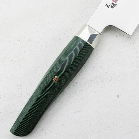 Mcusta Zanmai Green Revolution SPG2 Nóż Santoku 18cm