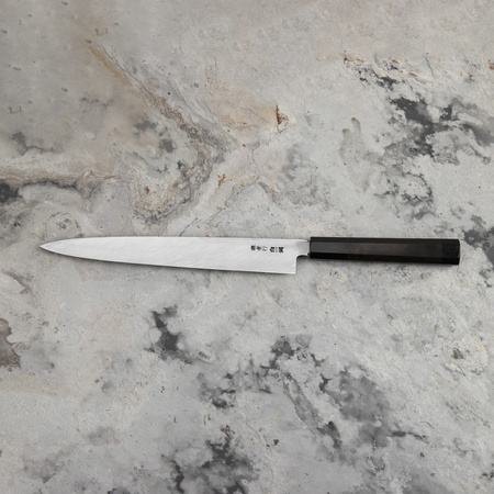 Sakai Takayuki Byakko Shirogami#1 Nóż Yanagiba 24 cm