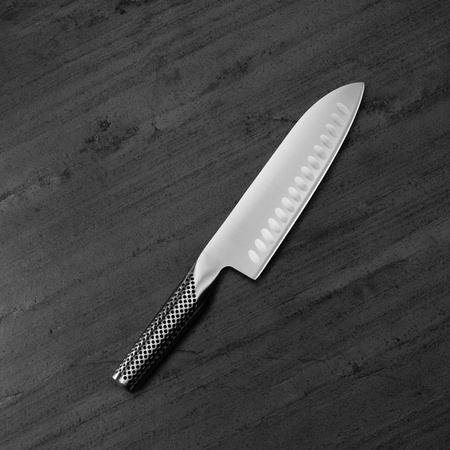 Nóż Santoku żłobiony 18cm | Global G-80