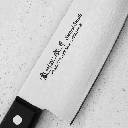 Satake Unique VG-10 Damascus Nóż Santoku 17cm