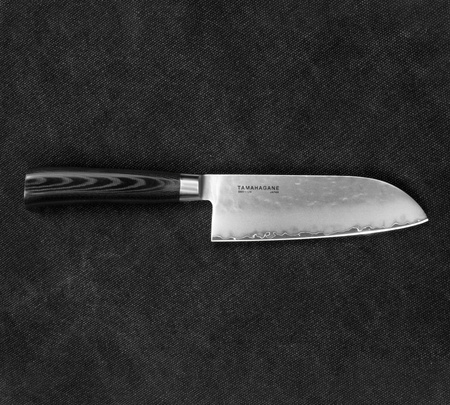 Tamahagane Tsubame Black VG-5 Nóż Santoku 12 cm