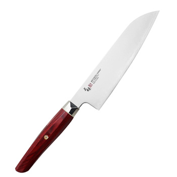 Mcusta Zanmai Red Revolution SPG2 Nóż  Santoku 18 cm
