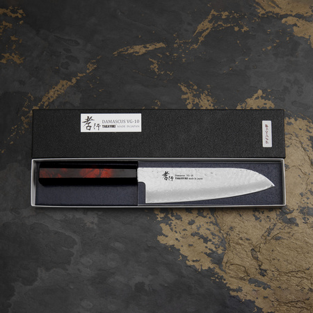 Sakai Takayuki Nanairo VG-10 Wine Nóż Santoku 17 cm