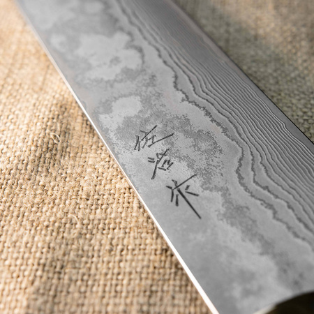 Takeshi Saji YBB Ręcznie kuty nóż Nakiri 17cm VG-10