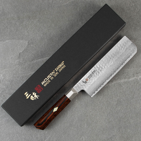 Mcusta Zanmai VG-10 Supreme Hammered Nóż Nakiri 16,5 cm