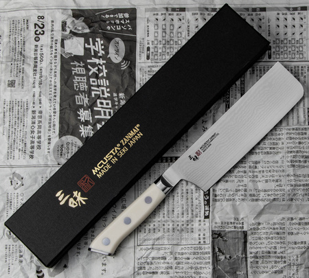 Mcusta Zanmai Classic Damascus VG-10 Corian Nóż Nakiri 18 cm