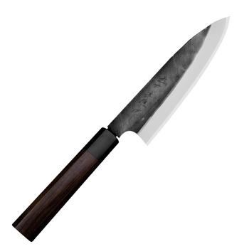 Hideo Kitaoka Shirogami Black Oktagon Nóż Funayuki 18 cm