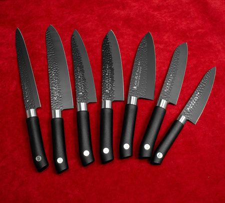 Satake Swordsmith Black Nóż Santoku 15cm