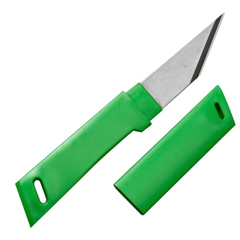 Kanetsune 420J2 Nóż Kiridashi 4 cm Zielony