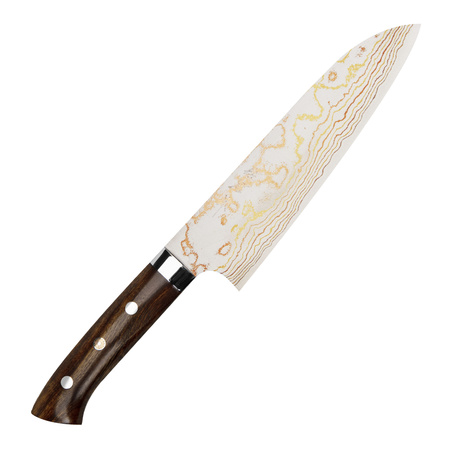 Takeshi Saji IW Aogami#2 Color Nóż Santoku 18cm