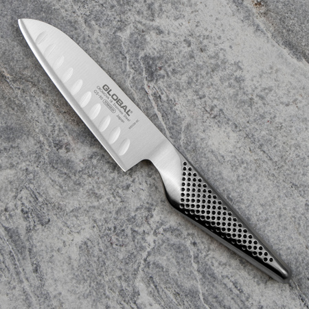 Nóż Santoku 13 cm żłobiony | Global GS-90