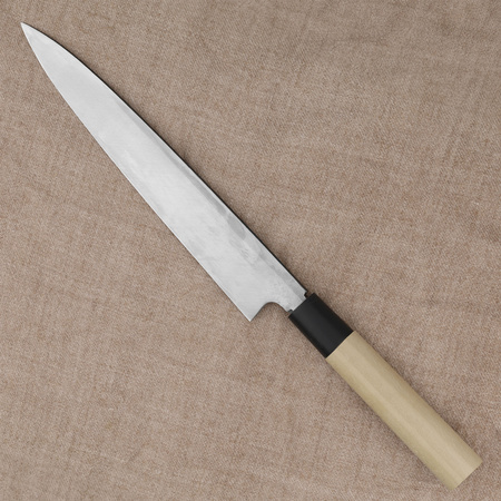 Tojiro Black Hammered Shirogami#2 Nóż Yanagiba 21 cm