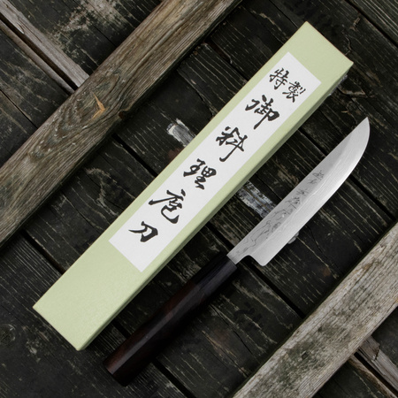 Hideo Kitaoka Shirogami Satin Nóż Matsuba 12 cm