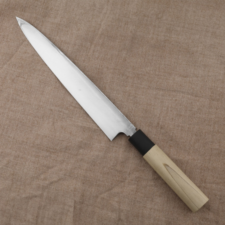 Tojiro Black Hammered Shirogami#2 Nóż Yanagiba 24 cm