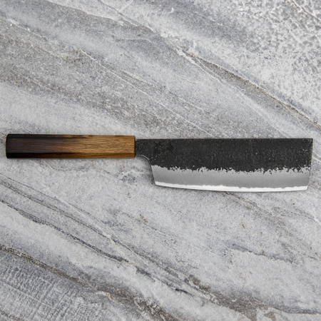 Sakai Takayuki Homura Guren Aogami#2/Iron Kurouchi Nóż Nakiri 18 cm