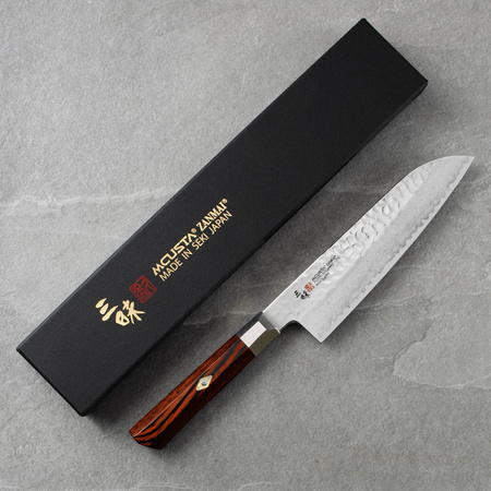 Mcusta Zanmai VG-10 Supreme Hammered Nóż Santoku 18 cm