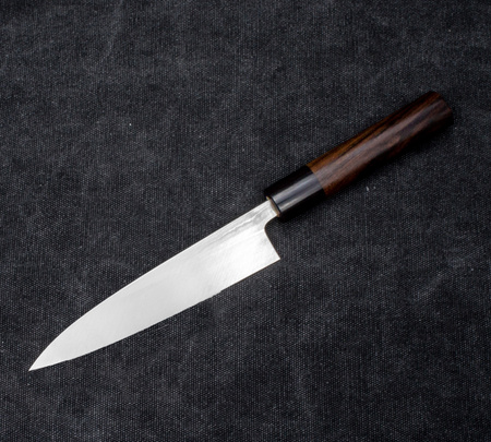 Hideo Kitaoka Shirogami Satin Nóż Kaisaki 15cm