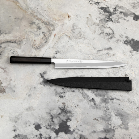 Sakai Takayuki Byakko Shirogami#1 Nóż Yanagiba 24 cm