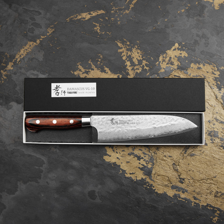 Sakai Takayuki Hammered VG-10 Nóż Santoku 18 cm