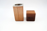 BREKA Świecznik średni 10cm / orzech