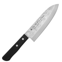 Satake Nashiji Black Pakka Nóż Santoku 17 cm